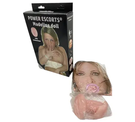 Power Escorts Madeline Doll – oppustelig dukke i PVC, 150 cm, realistisk design
