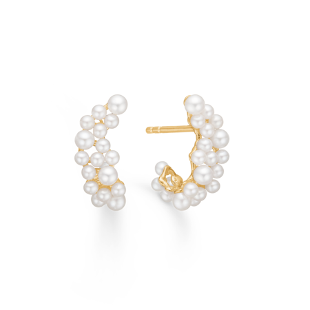 LULU øreringe i 14 karat guld med kulturperler.