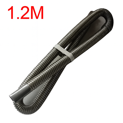 Fleksibel udstødningsslange Ø24 mm i rustfri stål – 1,2 m til dieselvarmer og oliefyr