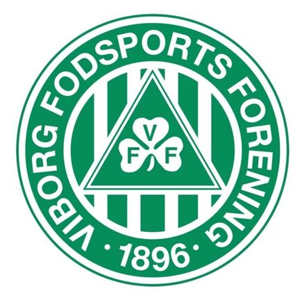 Rundt Viborg FF kageprint med navn til personlig fodboldkage