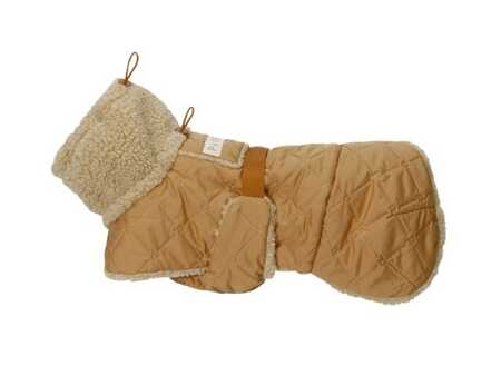 Paikka Quilted sherpa jakke - Camel