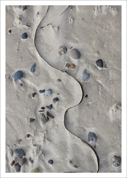 Photo poster beach sand texture fanoe Denmark