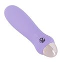 Cuties Mini Vibrator Lilla – blød silikonevibrator med 7 funktioner og konveks spids, genopladelig via USB