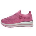 Dame sneakers elastik fuxia