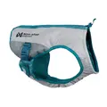 Non-stop dogwear Cooling Vest kølevest til hund i grå og teal til brug i varmt vejr