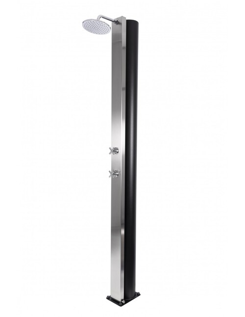 CRM CROSS - Solbruser 40 liter - Børstet stål, Uden fodvask