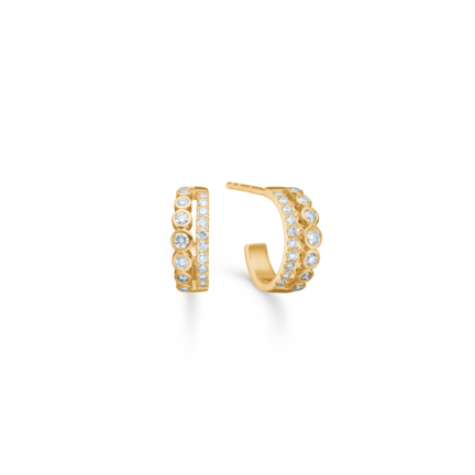 Diamond Duet earrings in 14-carat gold