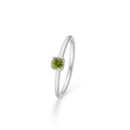 POETRY SOLITAIRE PERIDOT silver ring | Danish design by Mads Z