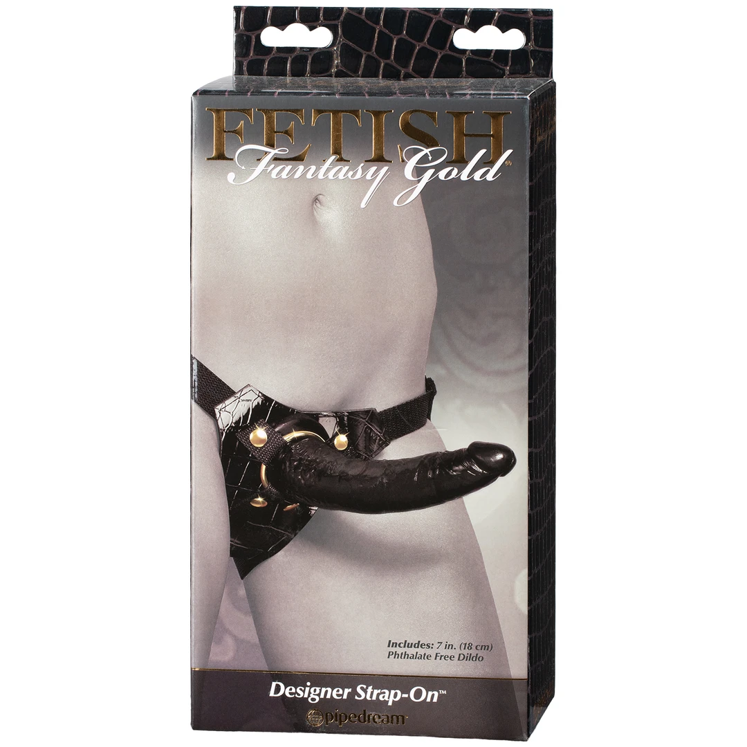 Designer Strap-On Fetish Fantasy Gold