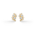 FREYA earrings in 14 karat gold with diamonds | Danish design by Mads Z