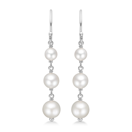 TREASURE sølv øreringe med perler | Mads Z