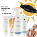 Aloe vera hudpleje produkter som sommersæt med bæltetaske