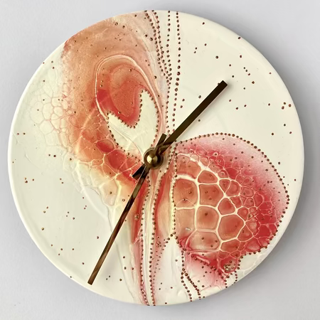 Nanna vægur - Anderledes rødt unika vægur fra Redesigna