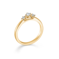 CROWN TRINITY diamond ring in 14 karat gold | Danish design by Mads Z