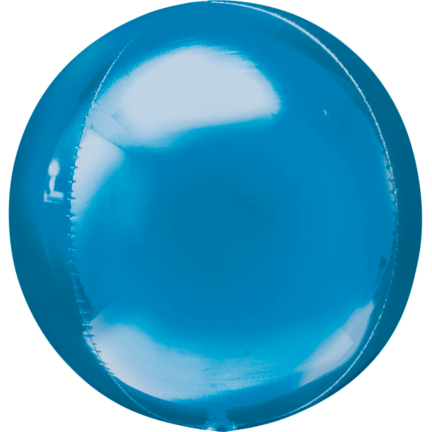 Mørk blå orbz ballon - anagram - kuglerund blå ballon til helium