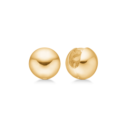 BIG BALL earrings in 14 karat gold | Danish design by Mads Z