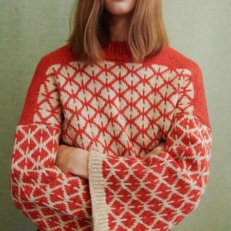 Aase sweater Hanne rimmen isager archives isager garn tvinni spinni