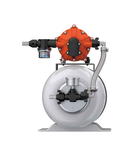 Seaflo 12V trykvandspumpe 18,9 L min med tryktank