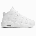 Helhvid high-top sneaker med tydelige detaljer og perforeringer