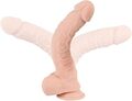 Stor realistisk dildo 29,5 cm med sugekop og åretegning