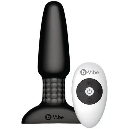 B-Vibe Rimming 2 – fjernbetjent analplug med vibration og rimming-effekt.