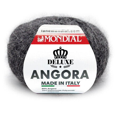 garnnoegle i angora fra mondial i farven mørkegrå 659