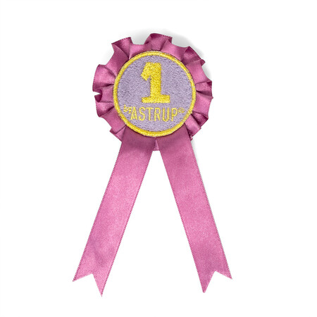 By Astrup rosetter til kæphest i lyserød