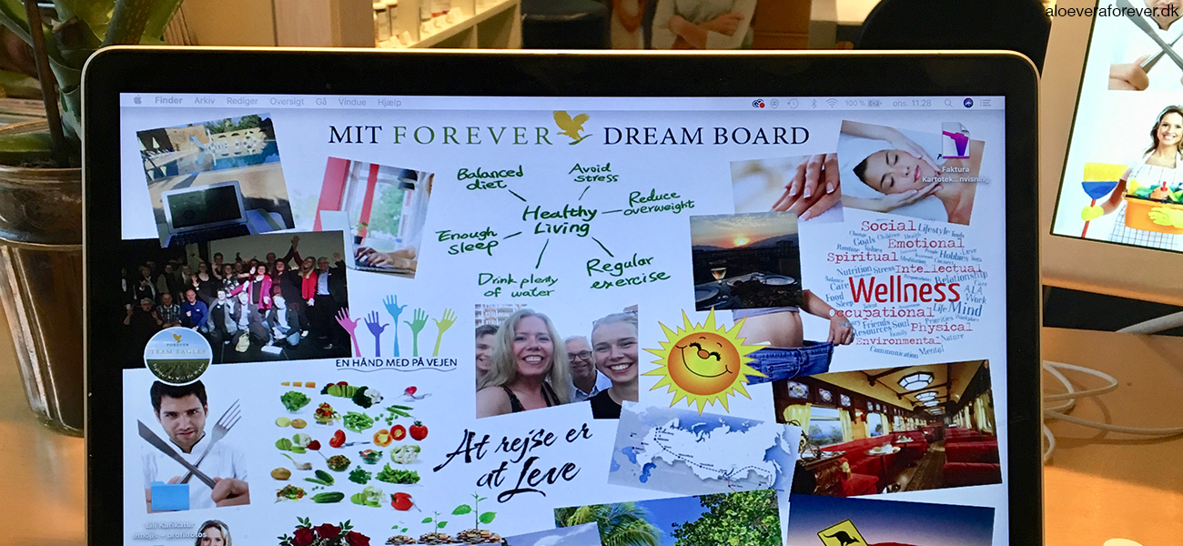 Dreamboard arbejd med Forever Living