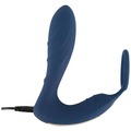Vibrating Prostate Plug med cockring i sort silikone med kraftig vibration og ergonomisk form