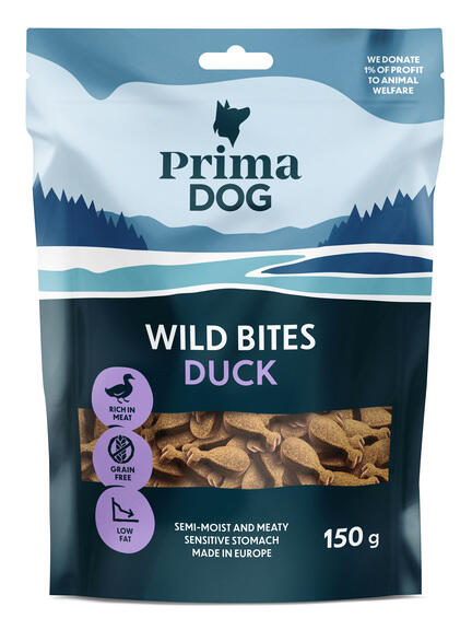 Primadog wild bites med and og echinacea - 150g