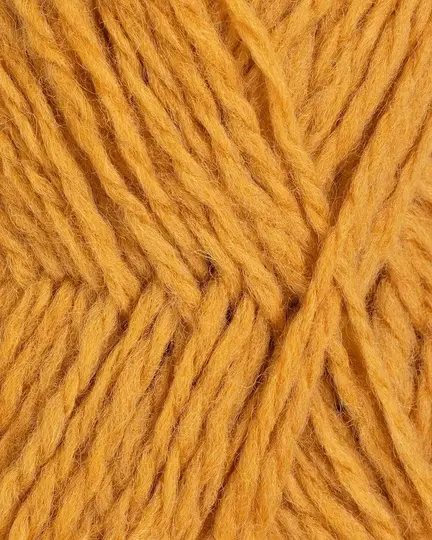 close up af garnet vams fra rauma i farven sennepsgul