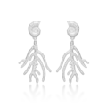 Seashell Secrets earrings made in 925 pure sterling silver.