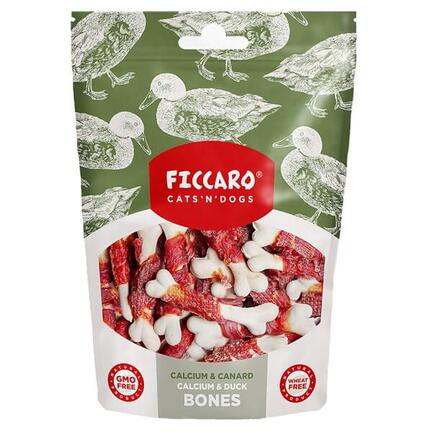 Ficcaro Calcium & Duck Bones - Hundegodbidder med kalk & and - MyTrendyDog.dk