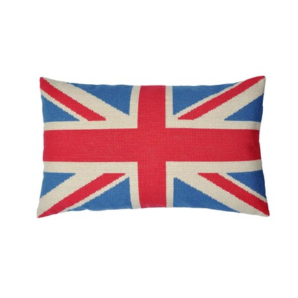 Union Jack pudemotiv broderikit fra Fru Zippe