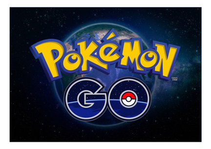 Pokémon GO sukkerprint A4 med logo og jordklode