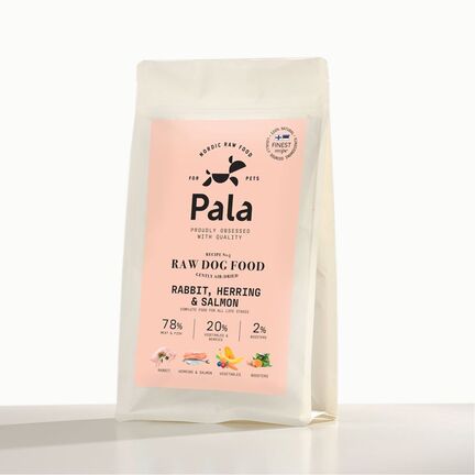 Pala Dry Raw Food Kanin & Sild & Laks 1kg lufttørret barf med kanin, sild og lars