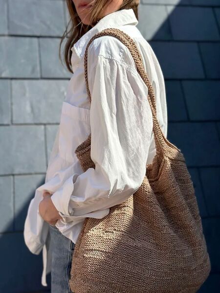 tide loop tee otherloops strikket taske garn trio 2 og japansk bomuld fra isager