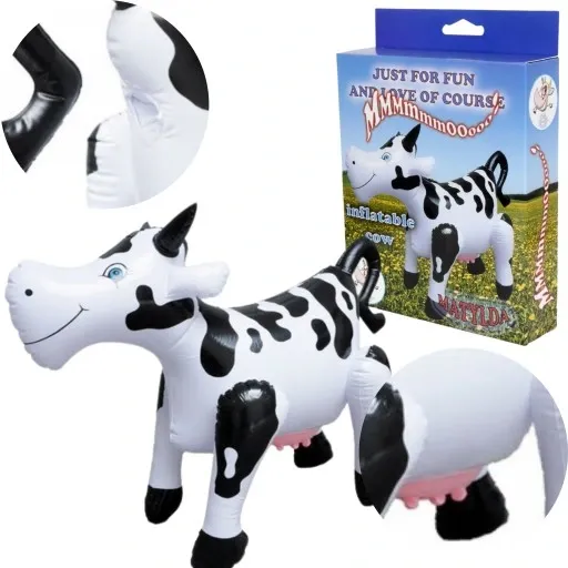 Just For Fun And Love Of Course Inflatable Cow Matylda