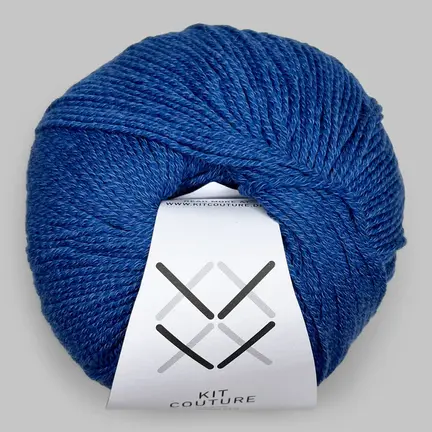 Garnnøgle Wool Cotton fra Kit Couture i farven blå
