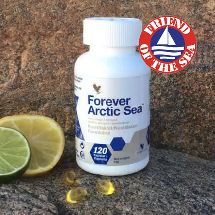 Forever Arctic Sea fiskeolie kapsler med citrussmag uden eftersmag