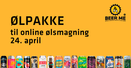 Ølpakke med 4 øl til online ølsmagning fredag den 24. april
