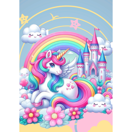 Sugar print Unicorn, Cake print, Unicorn