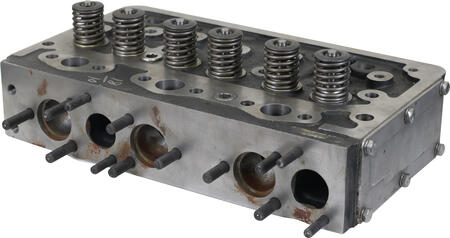 Cylinder head with valves - A3.152 - A3.144 - OEM ref. Ford / New Holland 957E6052, E2046T9 Landini 3637784M91, 3638321M91, 132524133, 86553, 82620, U5BD0024, 68131, 168131, ZZ80048, ZZ80048P Massey Ferguson 731781M91, 68131, U5BD0024, ZZ80058, ZZ80048,