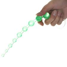 Anal Pearls Green anal kugler på række i fleksibelt materiale