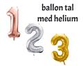Ballon tal med helium - folietal med helium