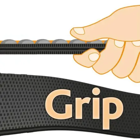 Detalje af Trixie sporline med gummitråde, der giver skridsikkert greb under hundetræning