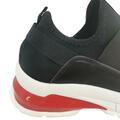 Dame sneakers rød/sort elastik