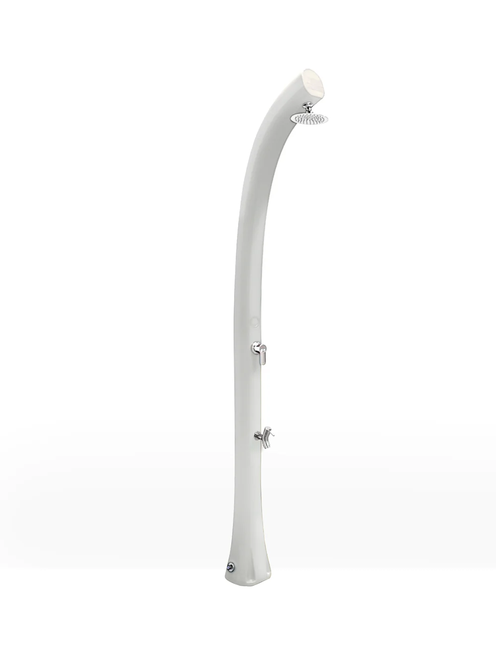 Arkema - NEW HAPPY H220 Solardusche mit Fußbrause - 26 Liter - Weiß