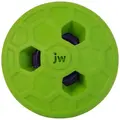 JW Natural Sounds Rumbler rundt grønt hundelegetøj med tre lydåbninger