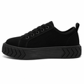 Sort low-top sneaker med kraftig sål - Unisex